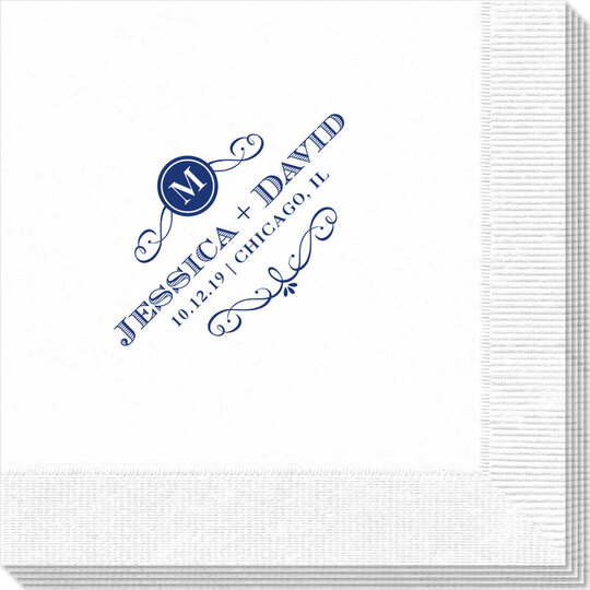 Initial Scroll Napkins
